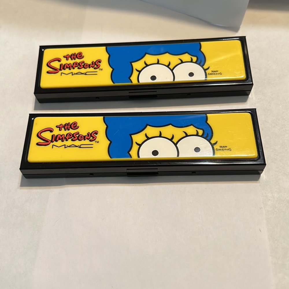 MAC Cosmetics the Simpsons eyeshadow quad palettes set of 2